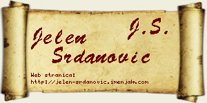Jelen Srdanović vizit kartica